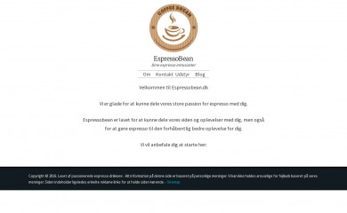 espressobean.dk screenshot