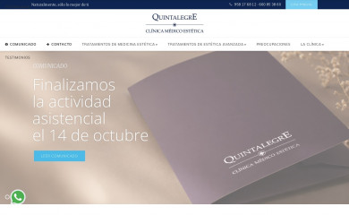 esteticaquintalegregranada.es screenshot