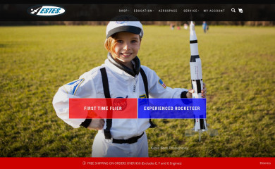 estesrockets.com screenshot