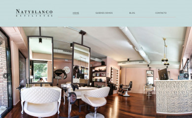 estilistasnatyblanco.com screenshot