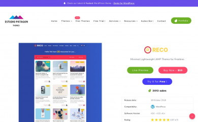https://estudiopatagon.com/projects/reco-for-wordpress/ screenshot