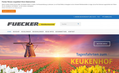 fuecker-busreisen.de screenshot