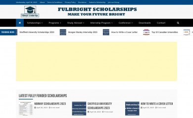fulbrightscholarship.net screenshot