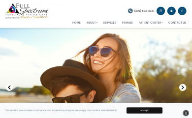 fullspectrumfamilyvision.com screenshot