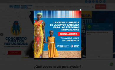 fundacionacnur.org screenshot