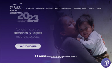 fundacionbaltazarynicolas.org screenshot