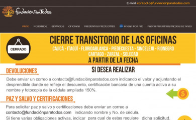 fundacionparatodos.com screenshot