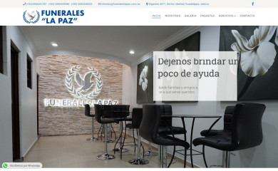 funeraleslapaz.com.mx screenshot
