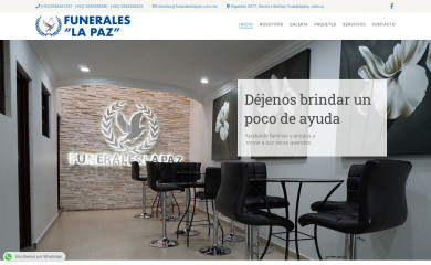 funeraleslapaz.com.mx screenshot