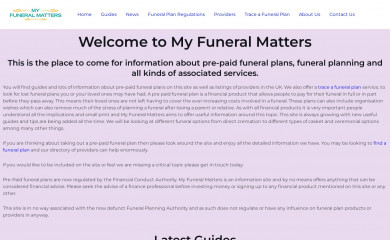 funeralplanningauthority.co.uk screenshot