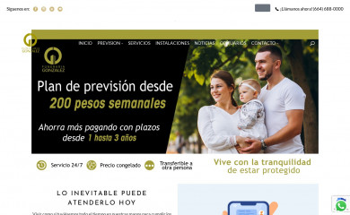 funerariagonzalez.com screenshot