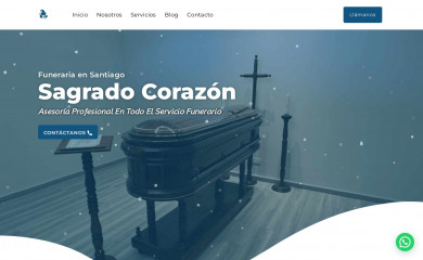 funerariasagradocorazon.cl screenshot