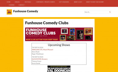 funhousecomedy.co.uk screenshot