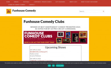 funhousecomedy.co.uk screenshot