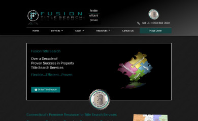 fusiontitle.com screenshot
