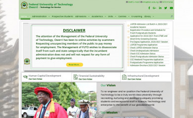 futo.edu.ng screenshot