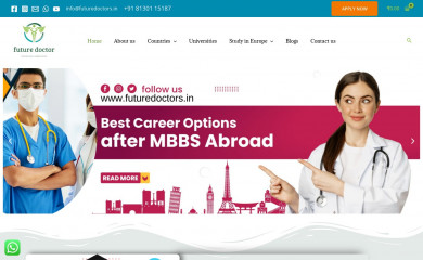 futuredoctors.in screenshot