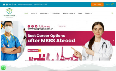 futuredoctors.in screenshot