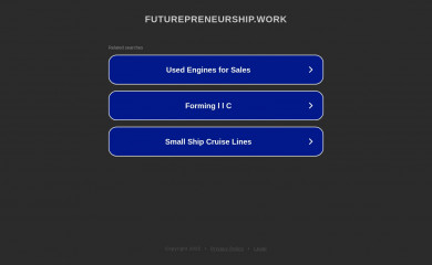 futurepreneurship.work screenshot