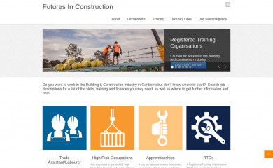 futuresinconstruction.org.au screenshot
