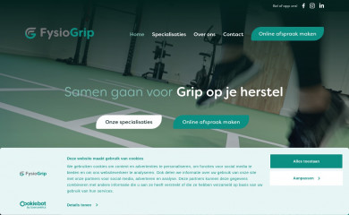 fysiogrip.nl screenshot