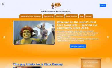 faceswaponline.com screenshot