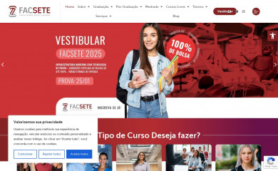 facsete.edu.br screenshot