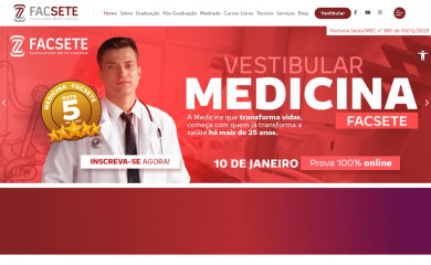 facsete.edu.br screenshot