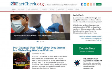 factcheck.org screenshot