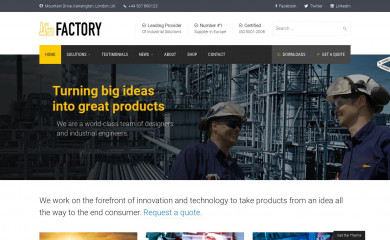 http://factory.commercegurus.com/ screenshot