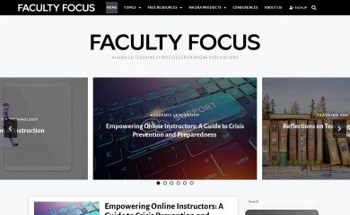 facultyfocus.com screenshot