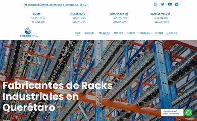 fabricantederacksyestanteria.com screenshot