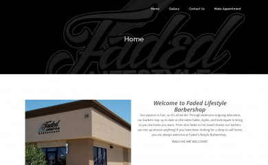 fadedlifestylebarbershop.com screenshot