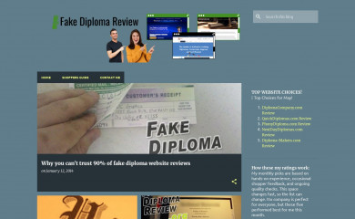 fakediplomareview.org screenshot