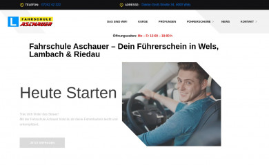 fahrschule-aschauer.at screenshot