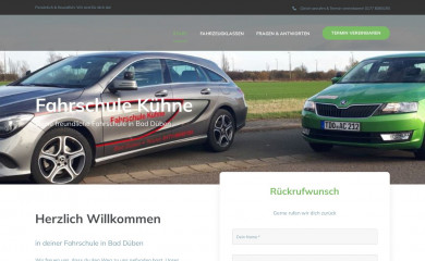 fahrschule-kuehne-bad-dueben.de screenshot