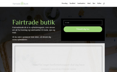 fairtradebutik.dk screenshot
