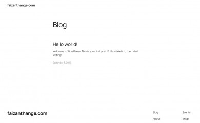faizanthange.com screenshot