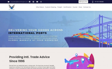 falconfreight.com screenshot