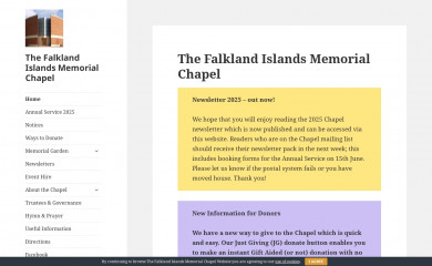 falklands-chapel.org.uk screenshot