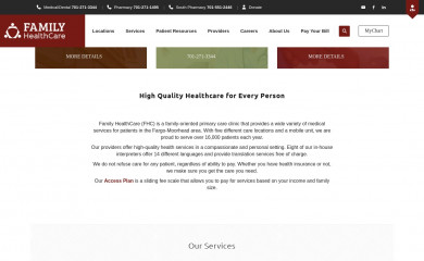 famhealthcare.org screenshot