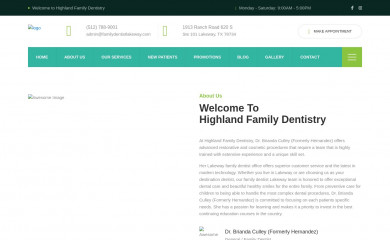 familydentistlakeway.com screenshot