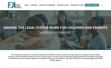 familyjusticeinitiative.org screenshot