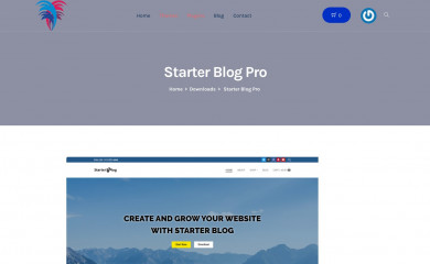 Starter Blog screenshot