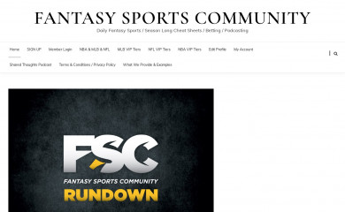 fantasysportscommunity.com screenshot
