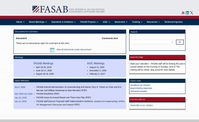 fasab.gov screenshot