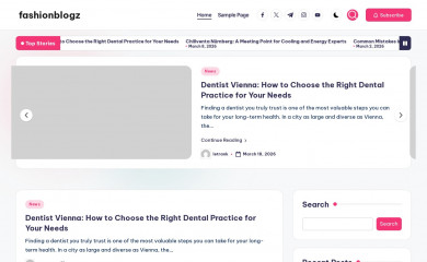 fashionblogz.com screenshot