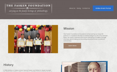 faskenfoundation.org screenshot