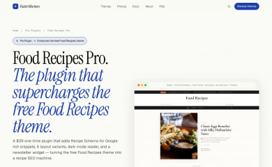 https://fasterthemes.com/wordpress-themes/foodrecipes screenshot