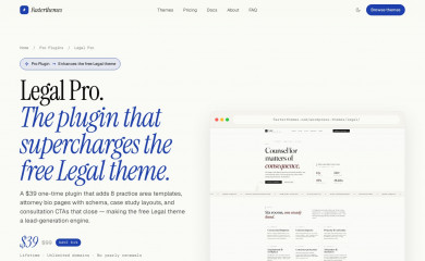 http://fasterthemes.com/wordpress-themes/legal screenshot
